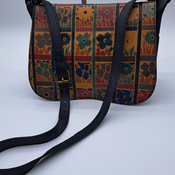 Patricia Nash Leather Venezia Floral Block Crossbody/Shoulder Bag - Picture 15 of 15